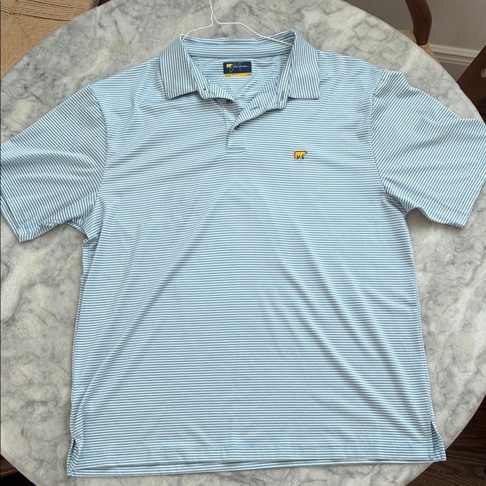 Jack Nicklaus | Men's Blue Striped Polo Shirt